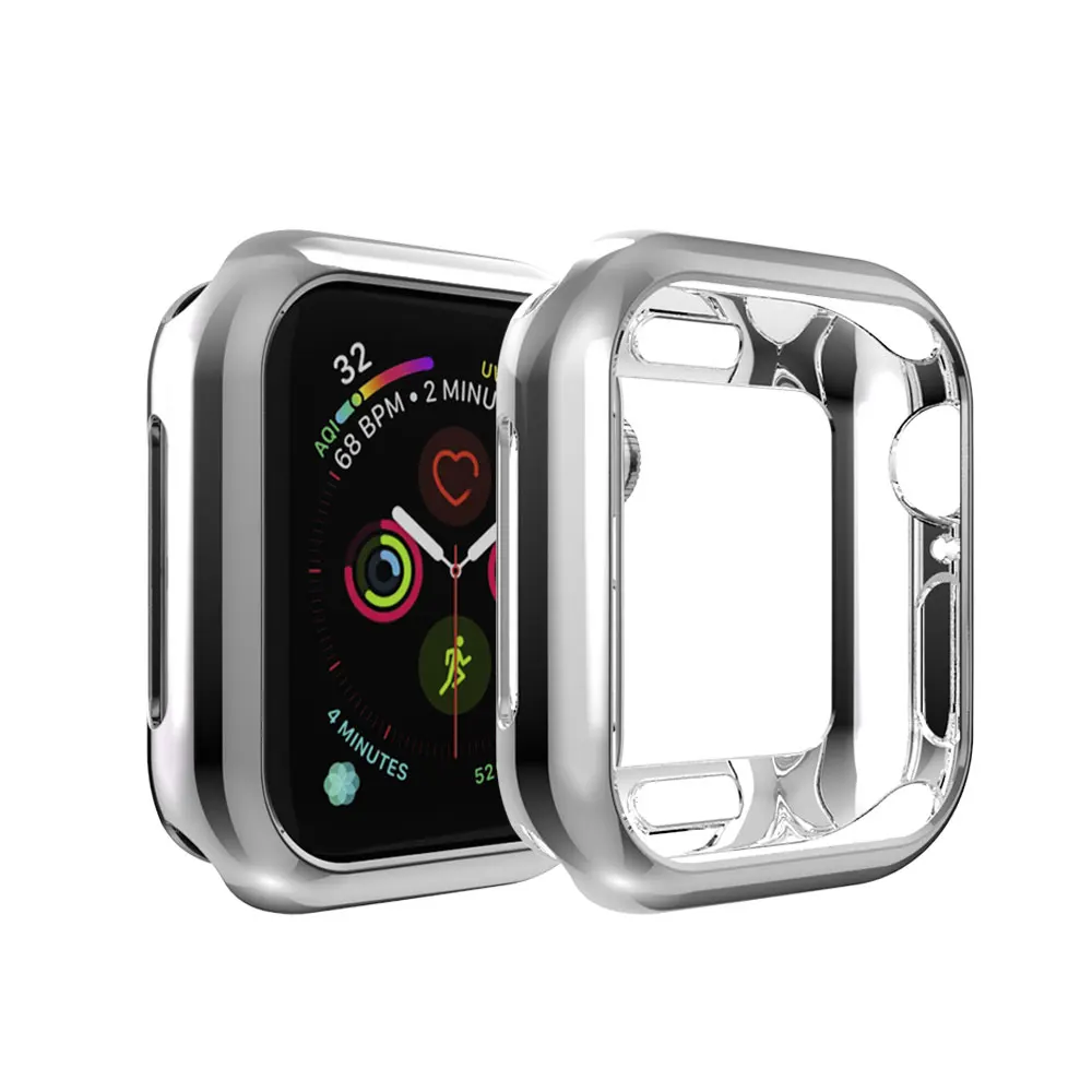 Защитные чехлы для Apple Watch 4 группа 44 мм 40 Iwatch серии чехол Замена ТПУ мягкий