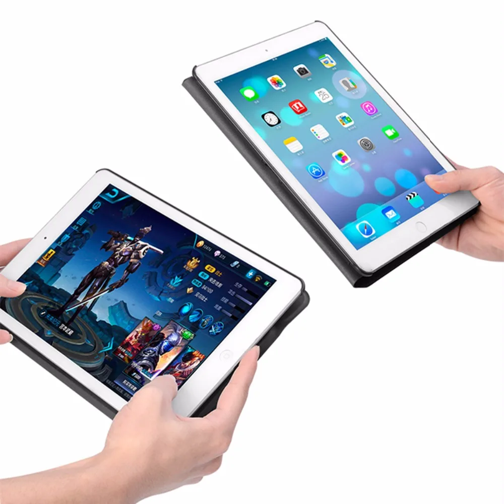 Чехол для iPad 2017 2018 9 7 Вт с Bluetooth клавиатурой ультратонкий кожаный чехол-подставка