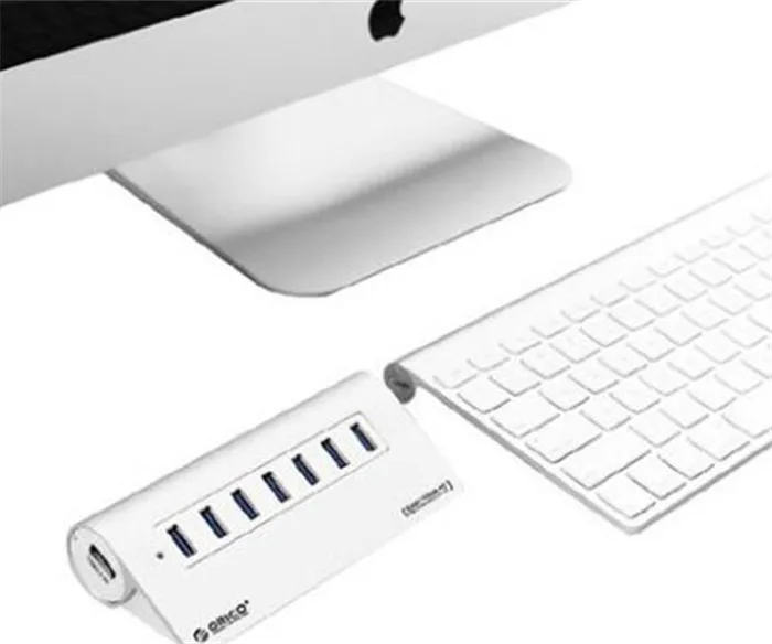 Бесплатная доставка алюминиевый 7 портовый USB 3 0 концентратор питания