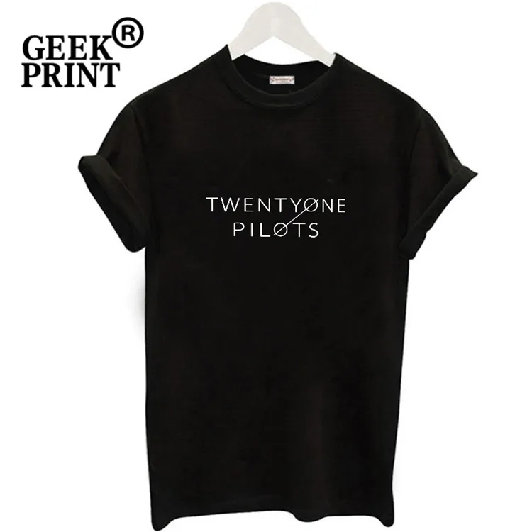 Новое поступление футболка с логотипом twenty one pilots короткими рукавами и надписью