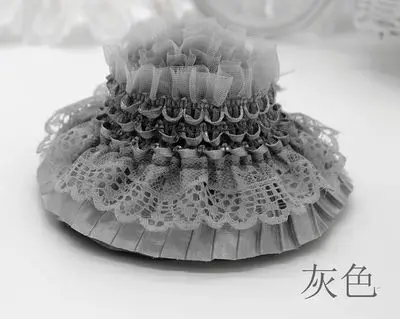 5 ярдов/партия эластичная кружевная ткань 9 цветов 8 см двухслойная белая юбка для