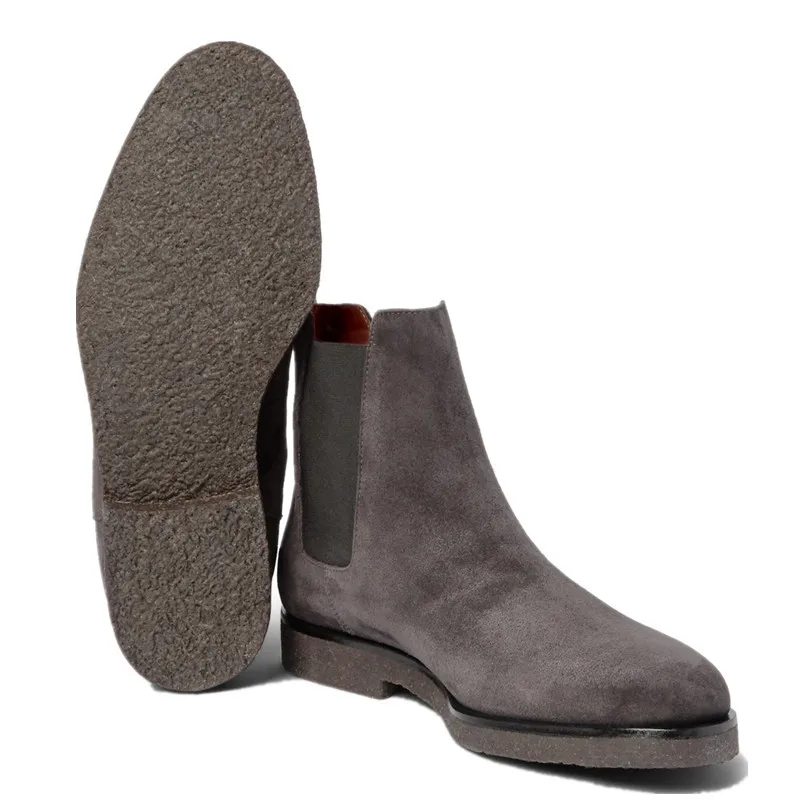 Винтажная обувь серого цвета в стиле петчворк модные высококачественные ботинки