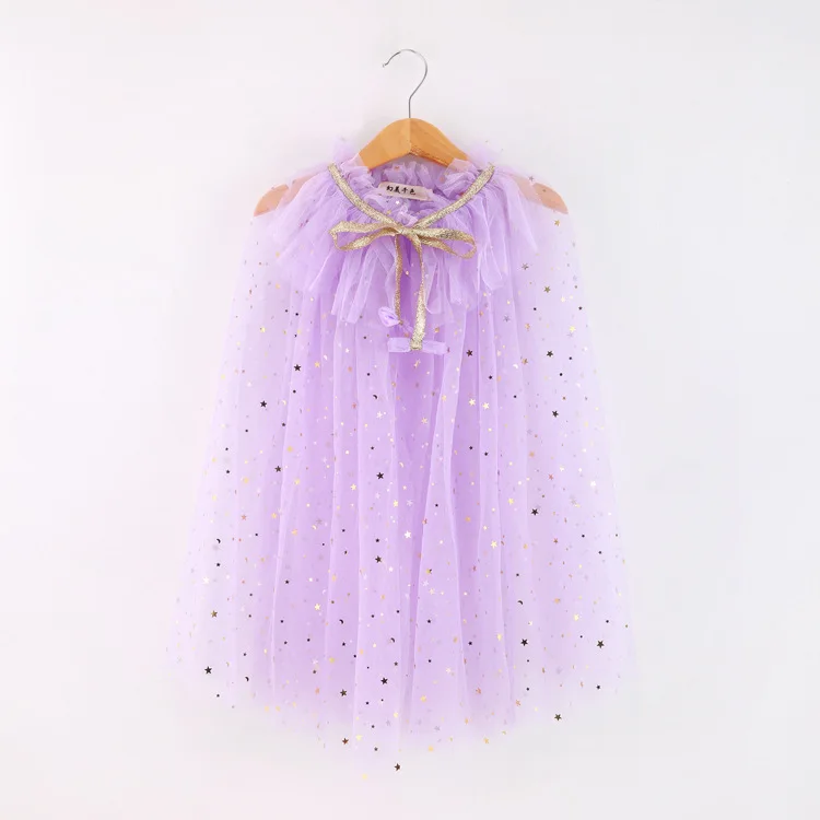 Summer Girls Dress Blazers Children's Shawl Baby Beach Wear Princess Jacket Cloak Chiffon Tulle Sequin Coat Boutique Cape | Детская