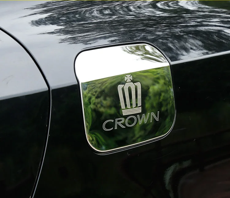 1 шт. нержавеющая сталь автомобильная модель Автомобильный топливный бак крышка автомобильный стикер Toyota 14th поколения новая корона