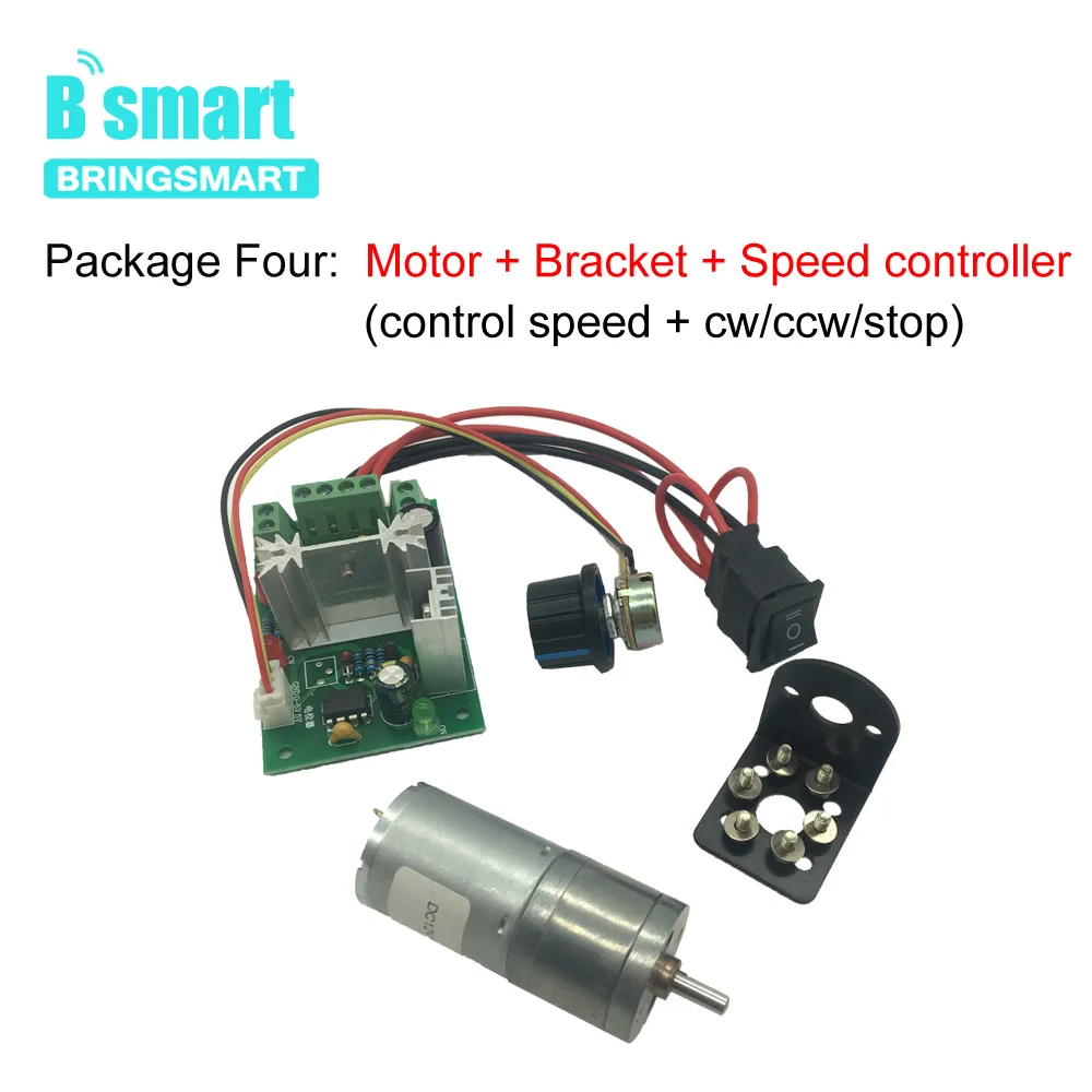 Bringsmart DC мотор-редуктор 3 в 6 в 12 В 24 В мини редуктор s мотор для игрушек Электрический мотор микро редуктор коробки передач машина