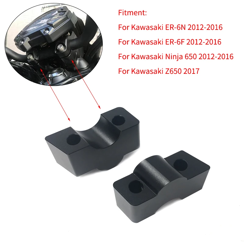 Модифицированные ручки для мотоциклов подъемники высотой 30 мм Kawasaki ER 6N 6F Ninja 650 12 16