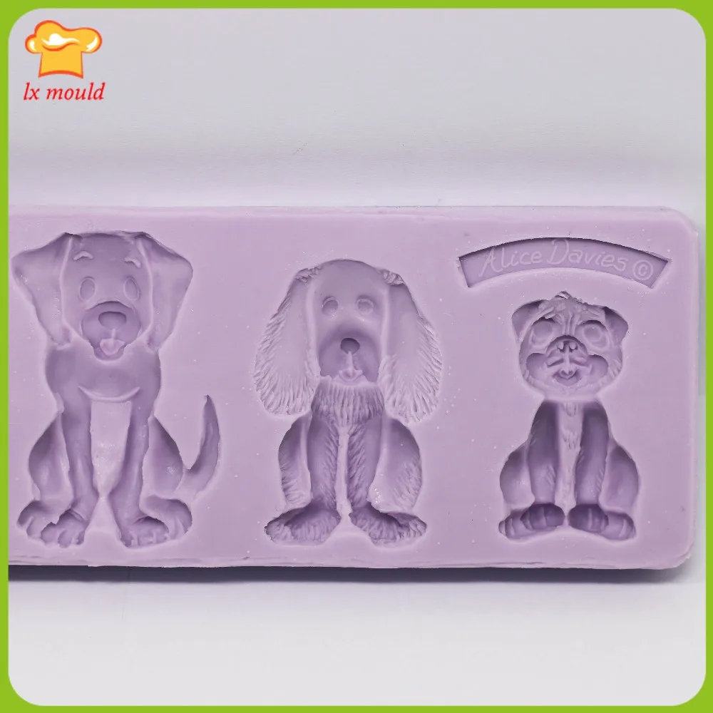 Форма LXYY разнообразный силиконовый инструмент для милых щенков сухая скорость