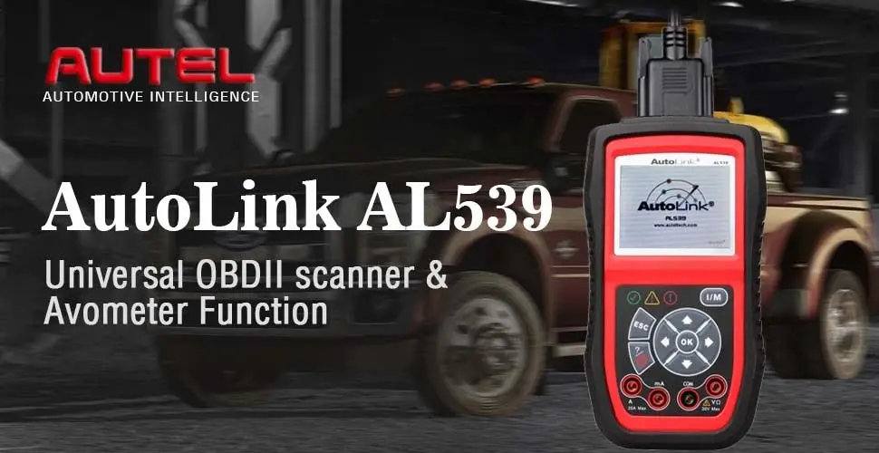 AUTEL автолинк AL539 OBD2 автомобильный считыватель кода сканер электрического напряжения тест инструмент AVO метр Авто диагностический инструмент тест батареи er