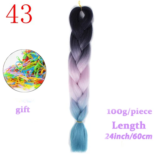 # Серебристо-Серый MERISIHAIR, 24 дюйма, Омбре, огромные косы, синтетические плетеные волосы, вязанные крючком волосы для женщин - Цвет: # Серебристо-Серый
