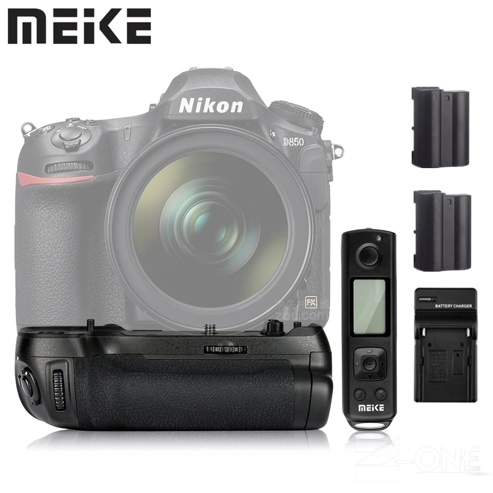 MEIKE MK D850 Pro Аккумулятор с беспроводным пультом дистанционного управления 2 4G для