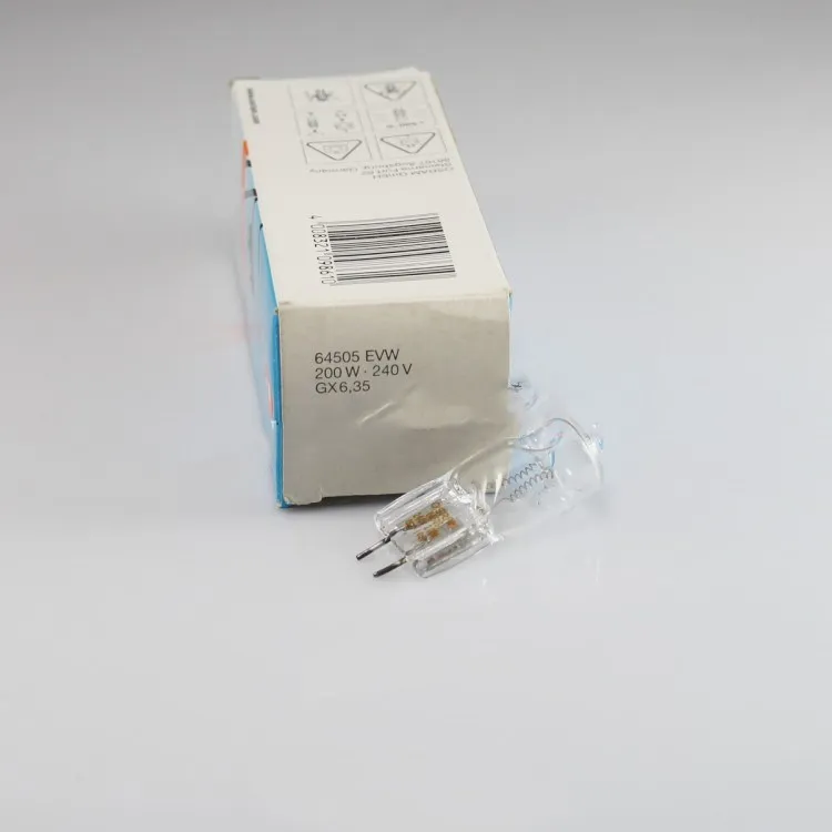 Для 2 шт./лот, OSRAM 64505 EVW 230V200W 240V200W галогенная лампа, 230 в 240 В 200 Вт GX6.35 лампы, 220 В-240 В этап фото фотографии свет