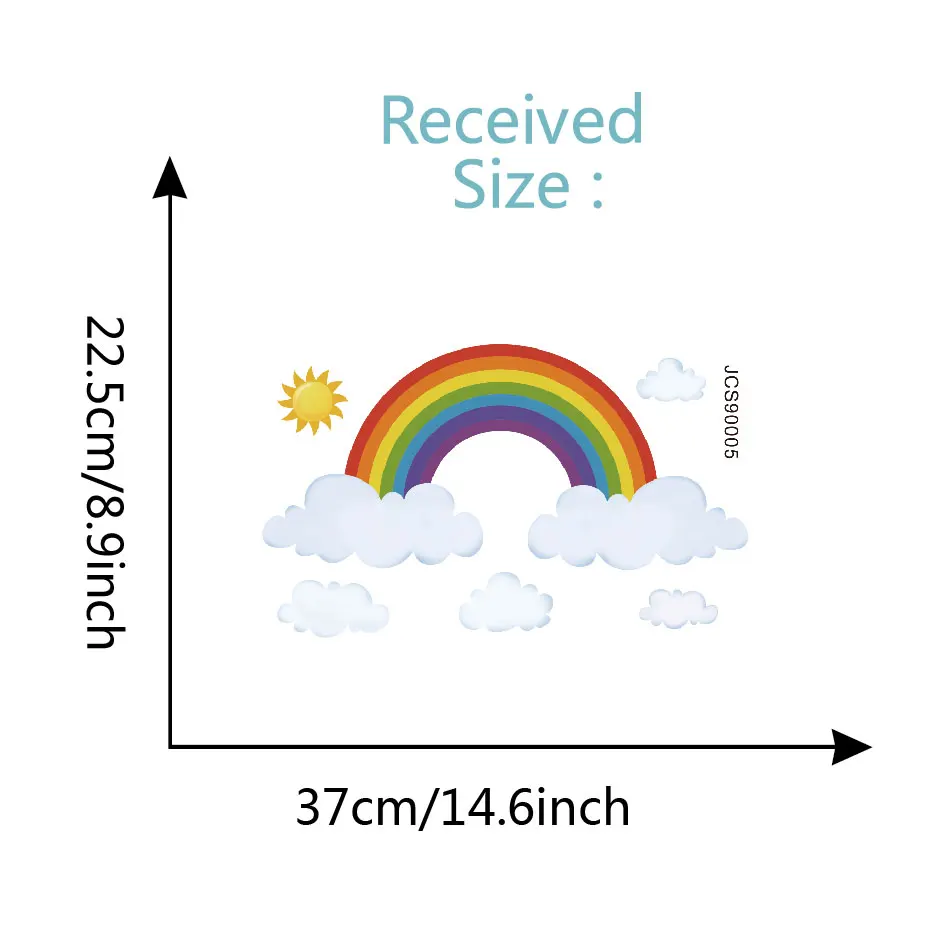 Солнце и Радуга с Декор на стену «Облако» Дети Детские художественные виниловые наклейки спальня детская комната домашние декоративные обои