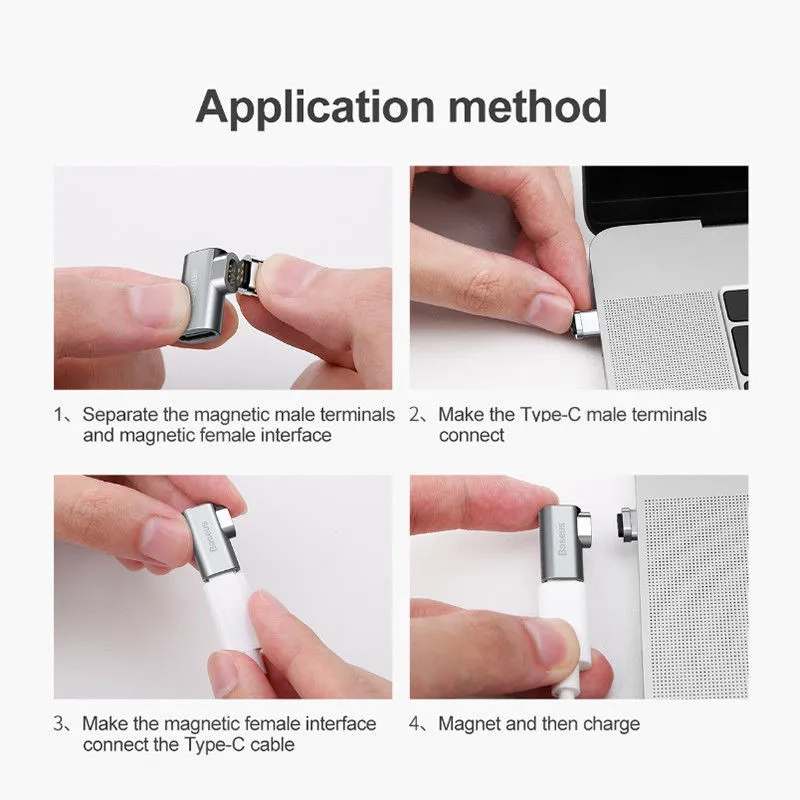 4.3A USB C Магнитный адаптер L Tip кабель преобразует в зарядный для Macbook Pro 2017/2016|usb c