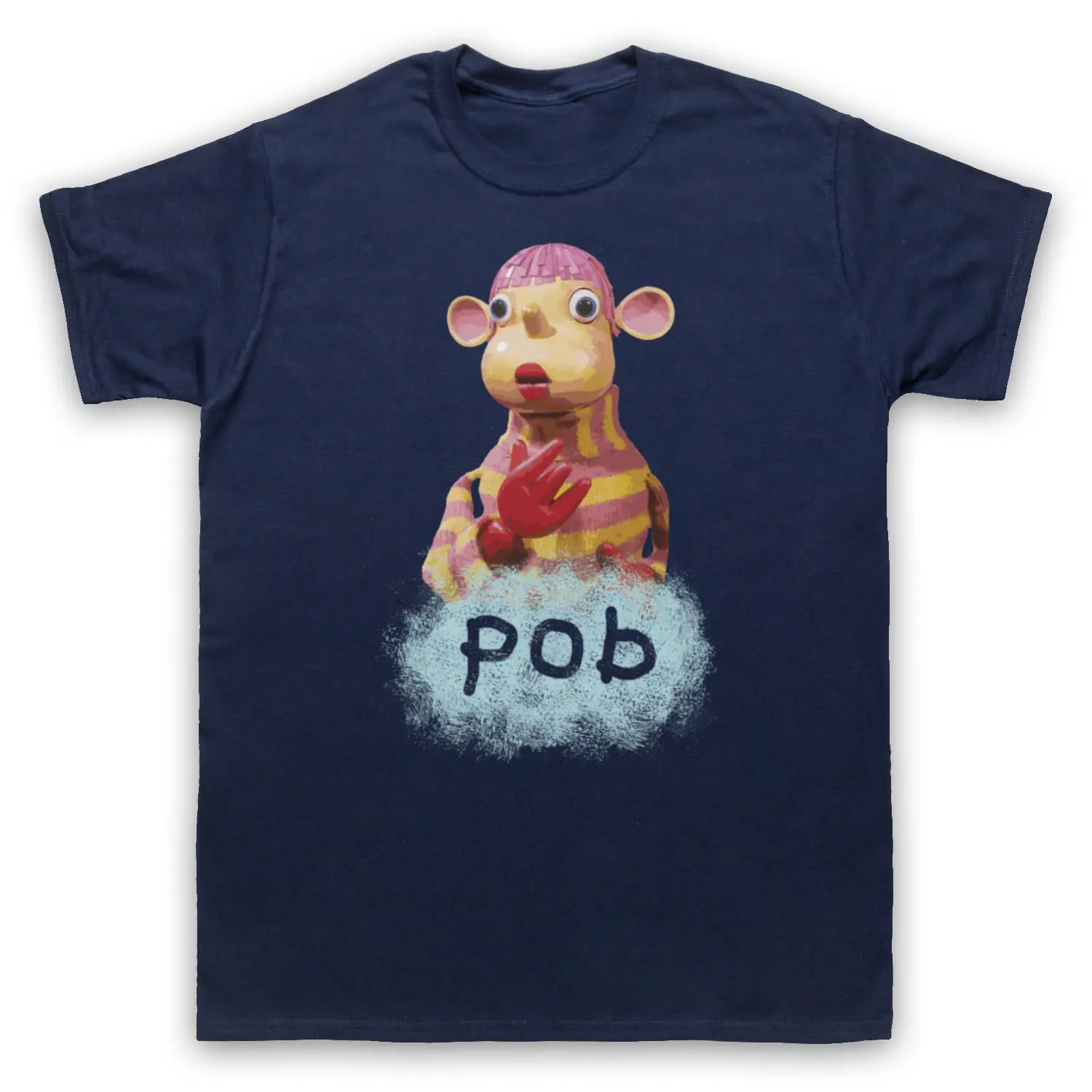POB KID'S tv SHOW кукольная Плюшка забавная мужская и детская футболка в стиле ретро