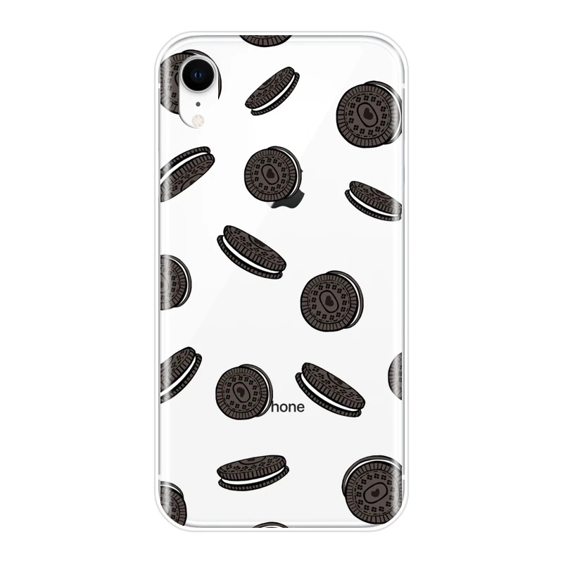 Задняя крышка для Apple iPhone 6 S 7 8 X XR XS Max Пончик мороженое мягкий силиконовый чехол