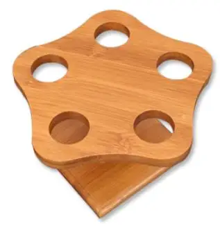 flower shaped rack Бамбуковые подставки для суши, конусы для мороженого, деревянная подставка для буфета, поднос, держатель для свадебного стола, инструменты для украшения стола, принадлежности - Цвет: flower shaped rack
