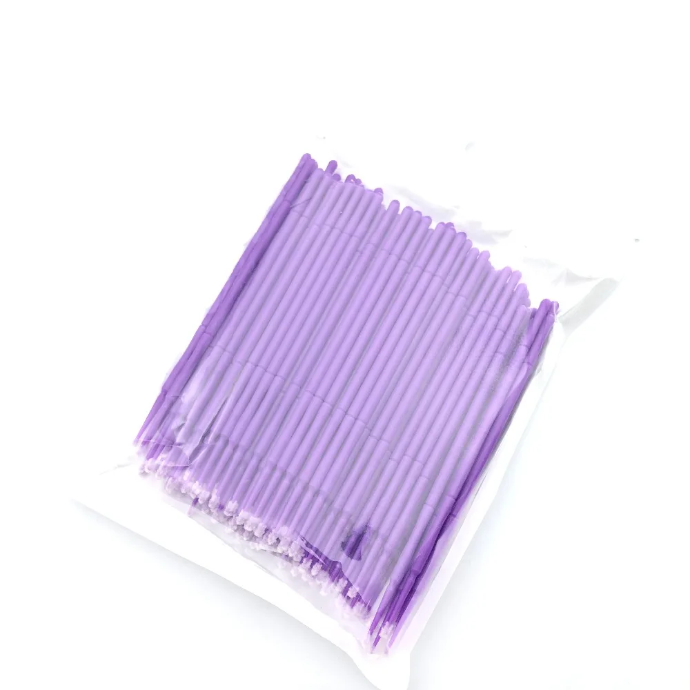 100 шт Одноразовые кисти для макияжа тампоны микрощетки наращивания ресниц