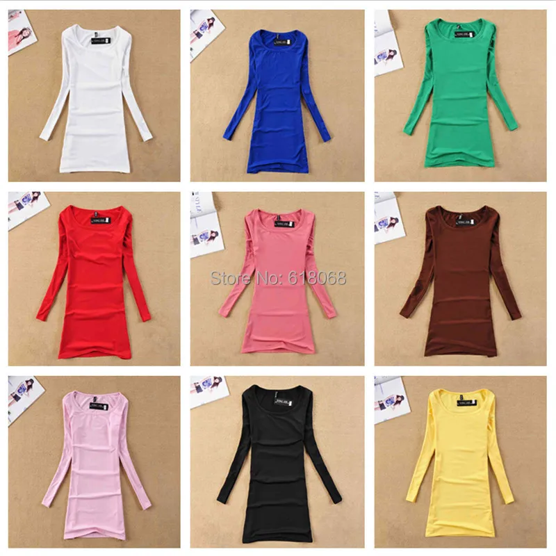 Бесплатная доставка Новое поступление Женская одежда футболка осень/зима мода 17