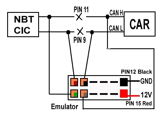 Адаптер эмулятора canfilter для BMW F10 F30 F20 F15 NBT EVO|Кабели и коннекторы батарей| |