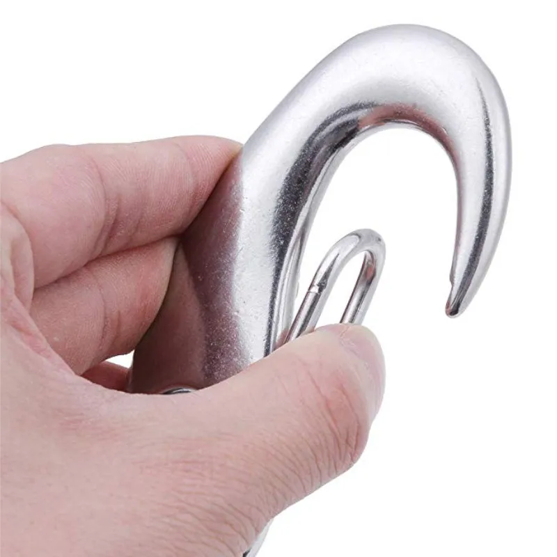 20 шт./лот 50 мм пружинные зажимы карабины в форме яиц из нержавеющей стали для