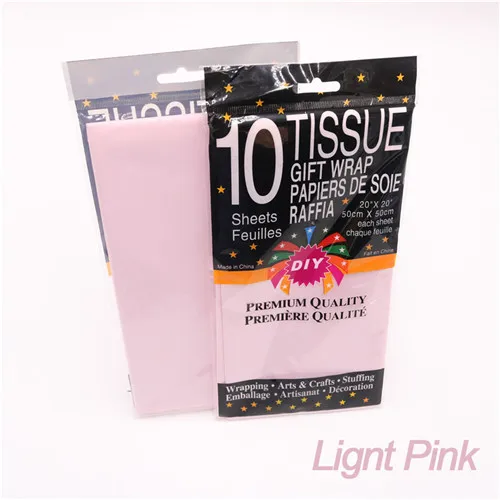 Light pink 49*49 см тканевая бумага цветочный оберточная бумага цветок 10 шт./лот украшения дома праздничные и вечерние, Свадебные DIY подарочные упаковочные материалы - Цвет: Light pink