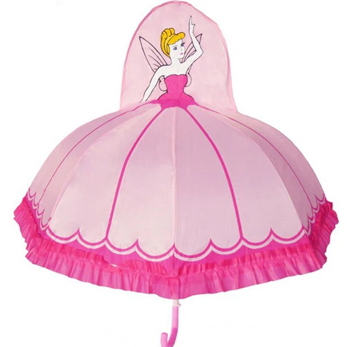 Pink princess Райский милый мультяшный детский зонтик, анимация, креативный, с длинной ручкой, 3D, для моделирования ушей, детский зонтик для мальчиков и девочек - Цвет: Pink princess