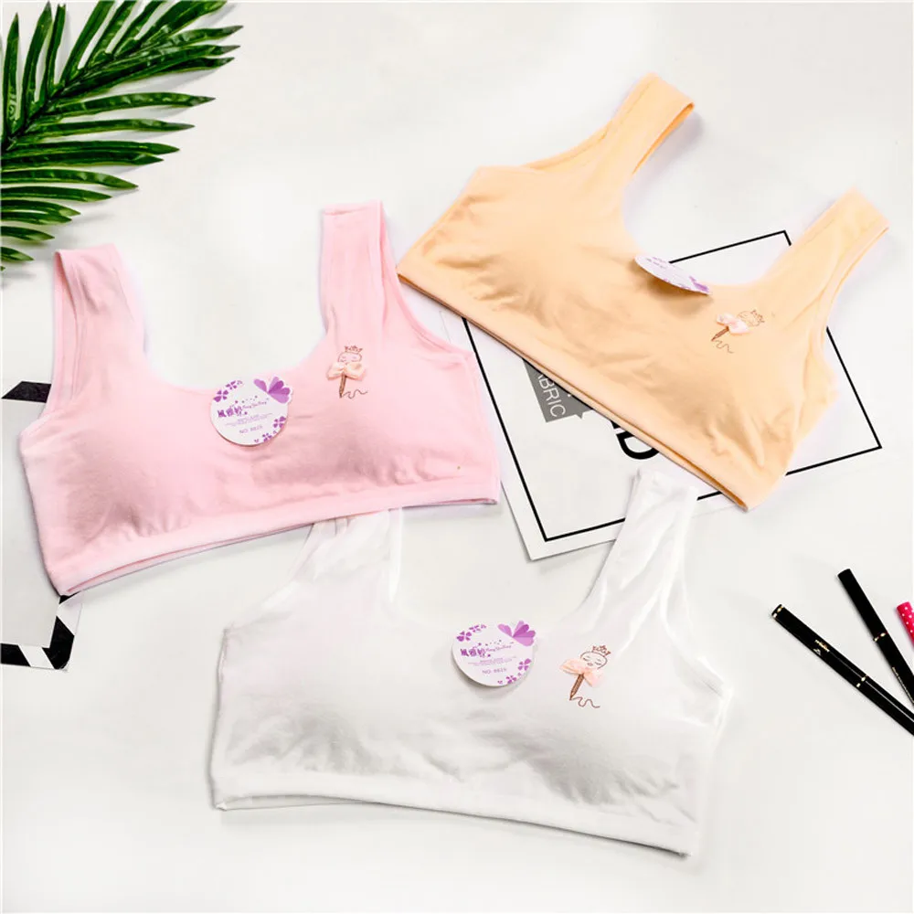 Новинка 2019 нижнее белье для девочек подростков новое с милым принтом бюстгальтер