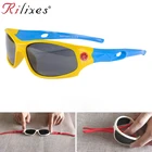Детские суперсветильник поляризационные солнцезащитные очки rilifox, детские спортивные солнцезащитные очки с защитой UV400, уличные безопасные резиновые очки