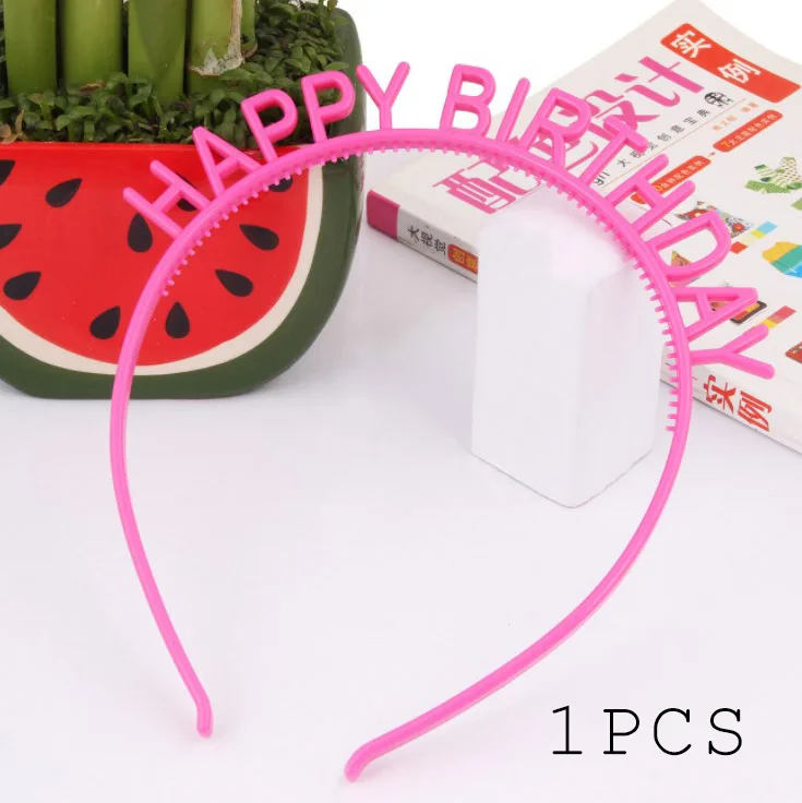 

6pcs hot children's HairHoop European American headwear hair accessories Alphabet plastic birthday present headband jewelry