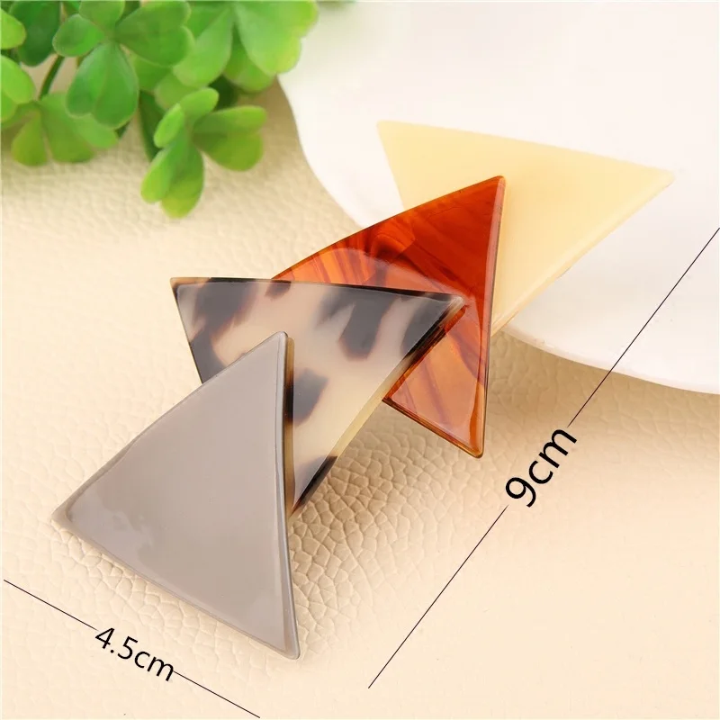1PCS Simple geometric shape large top clip adult spring pony hair Korean horizontal accessories headdress gift | Красота и здоровье