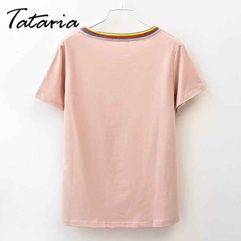Женская футболка Радужный Топ летние футболки хлопковые для женщин Femme Camisetas Mujer