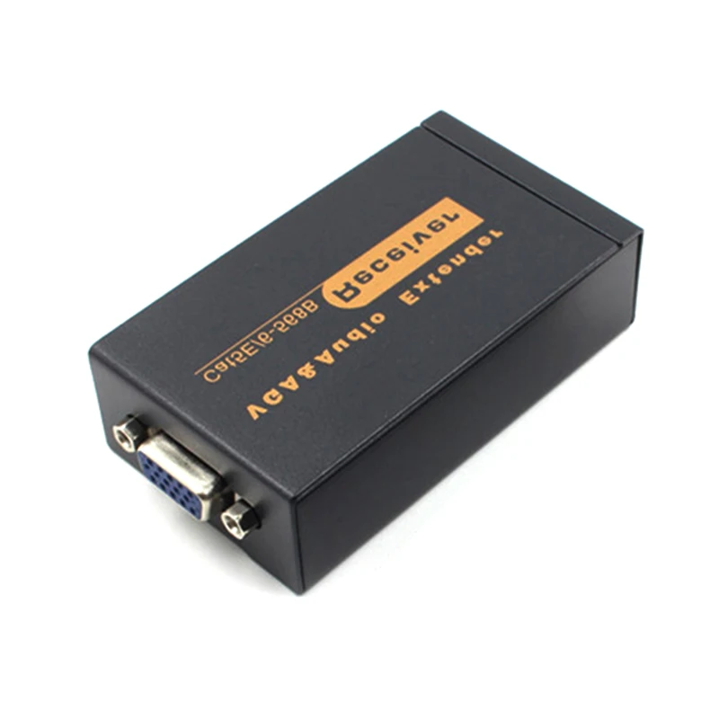 100M VGA Video Audio Extender Over Single RJ45 CAT5e/6 1080P Extension adpater Lightning protection | Компьютеры и офис