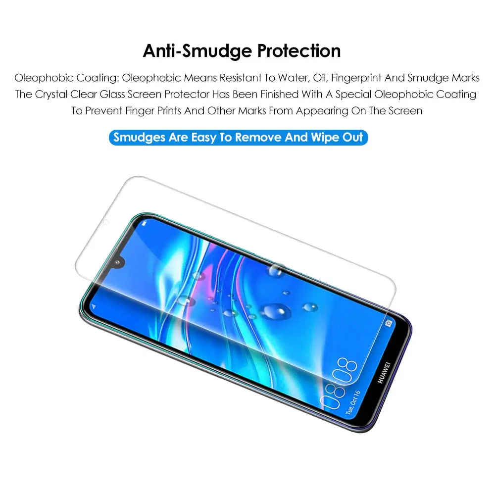 Стекло для huawei Y6 2019 закаленное стекло Защита экрана ультратонкое Полноразмерное