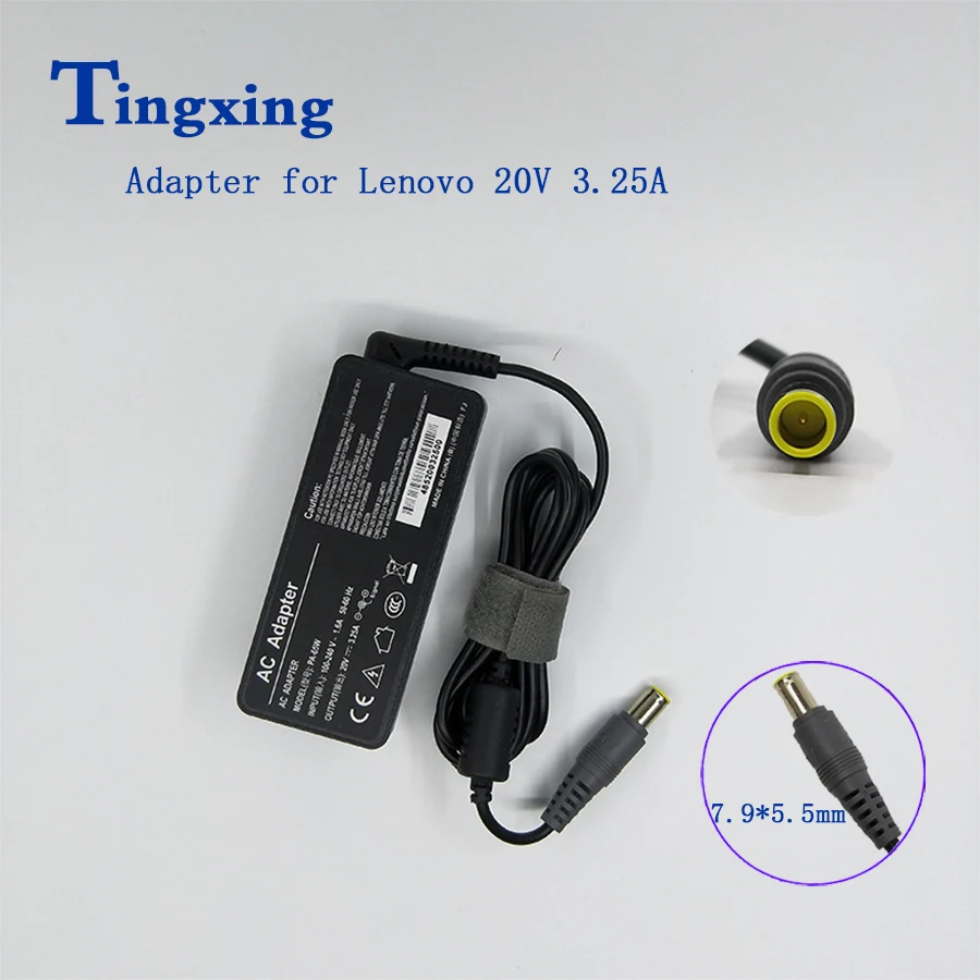 

20V 3.25A laptop AC power adapter charger for 65W Lenovo Thinkpad T410 T410s T510 SL410 SL410k SL510 SL510k T510i X201 X220 X230