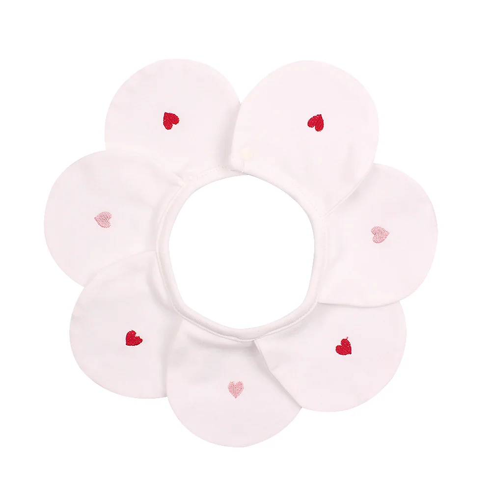 Cotton Flower Baby Bib Fashion Girls Fake Collar Saliva Absorb Bibs For Cute Boys Mouth Towel Clothing | Детская одежда и обувь
