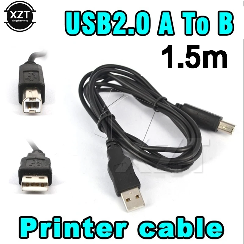 1 шт. 5 м USB 2 0 B штекер адаптер кабель для передачи данных Epson Canon Sharp HP Тип