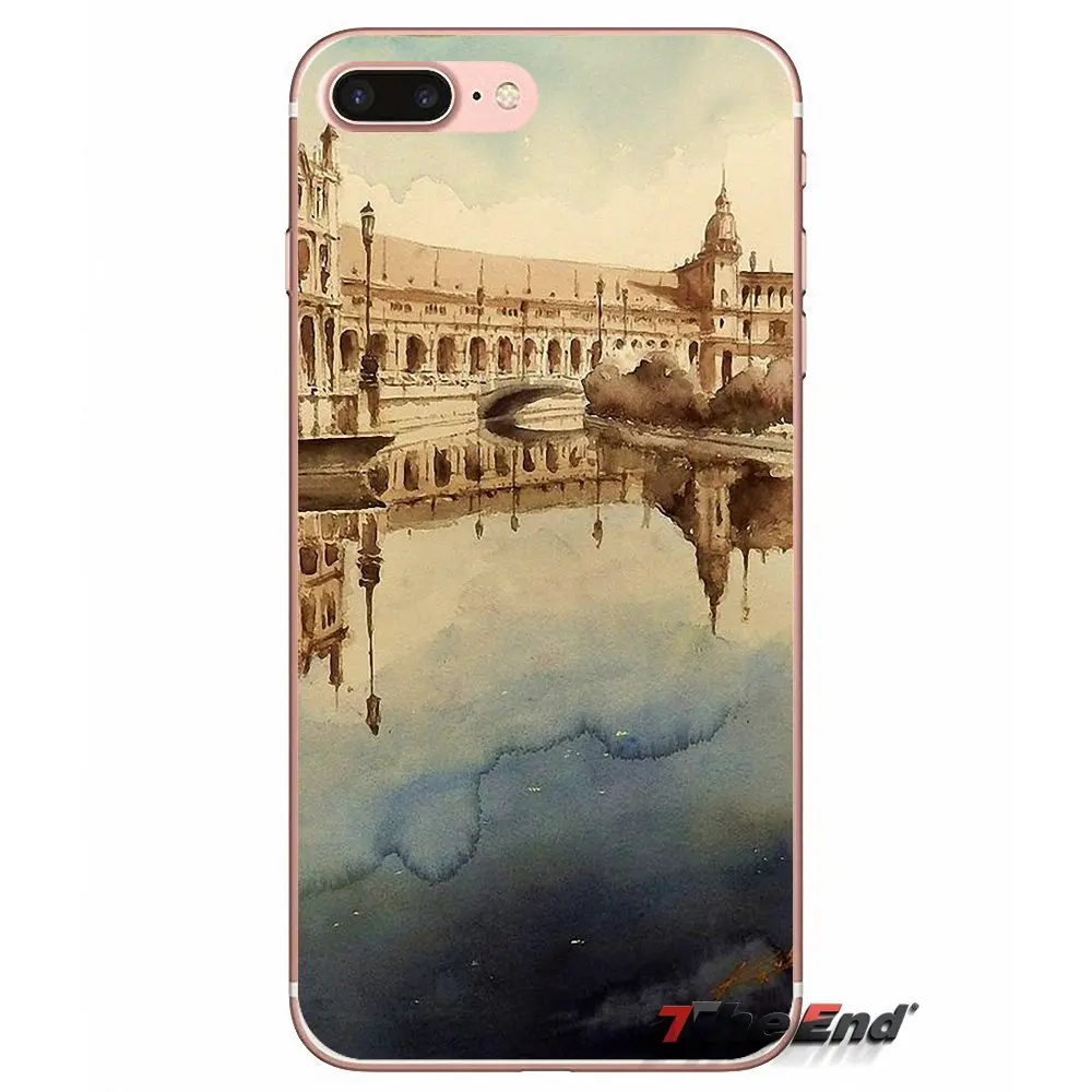 Мягкий чехол для Samsung Galaxy S3 S4 S5 MINI S6 S7 edge S8 Plus Note 2 3 4 5 Grand Core Prime PLAZA DE ESPANA Sevilla Spain |