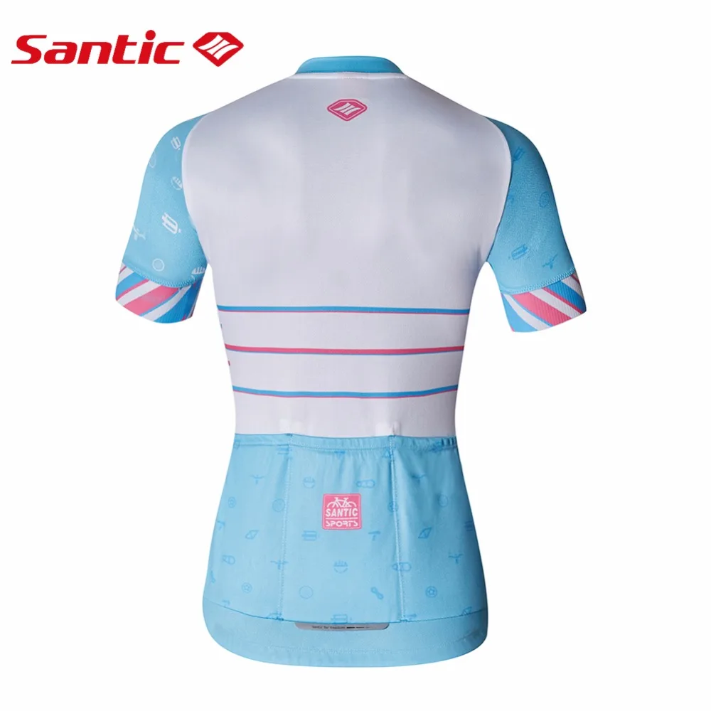 Женская велосипедная майка Santic с коротким рукавом профессиональная