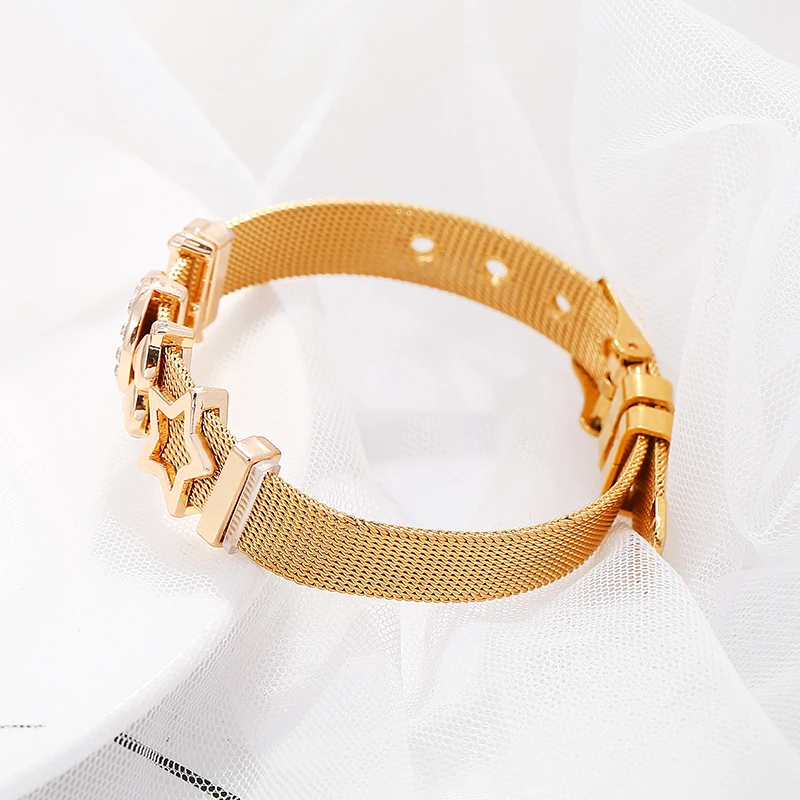 Браслет TOGORY из нержавеющей стали для мужчин и женщин простые изящные ювелирные