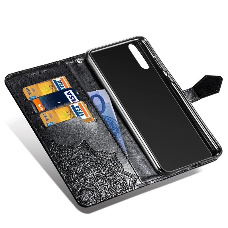 Чехол книжка с цветком Мандала для Huawei P10 P20 P30 Pro Lite Case Holster Mate 20 10 Honor 8X P Smart 2019 PU