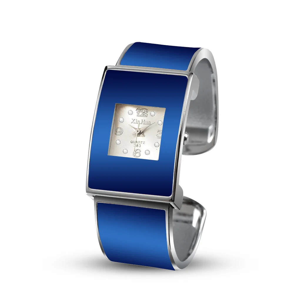 blue Fashion Bracelet Watch Cute Women's Watches Ladies Yellow Wrist Watches Clock relogio feminino bayan kol saati zegarek damski - Цвет: blue
