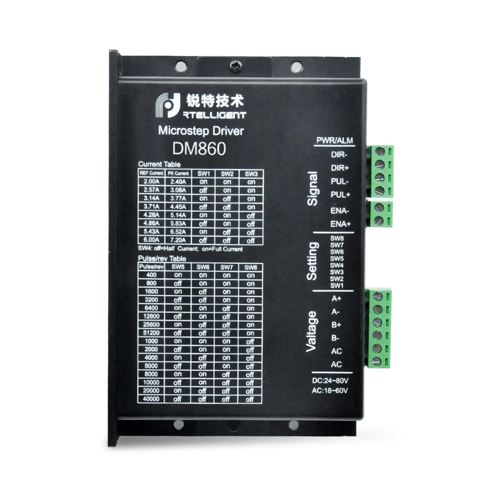 Заводской магазин DM860 Nema 34 шаговый двигатель драйвер ЧПУ комплекты шаговый двигатель постоянного тока драйвер для NEMA 23 34 шаговый двигатель Наборы ЧПУ