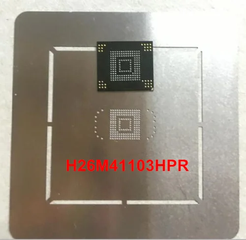 1 пара/лот шт EMMC H26M41103HPR + BGA реболлинговый трафарет|emmc bga stencil|stencil reballingemmc stencil |