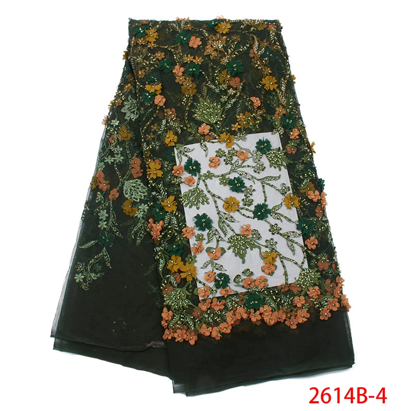 3d кружевная ткань с цветами новый стиль 2019 французская сетка тюль Лидер продаж