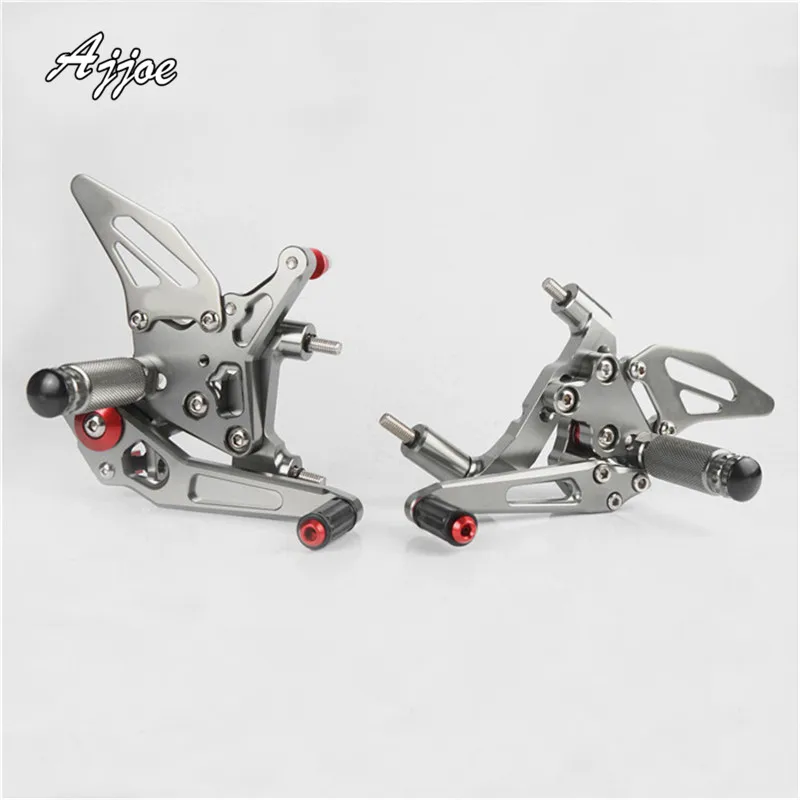 Motorcycle CNC Aluminium Adjustable Rider Rear Sets Rearset Footrest Foot Rest Pegs For 899 1199 | Автомобили и мотоциклы