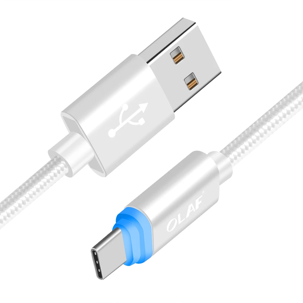 Светодиодный светильник OLAF usb type-C кабель для быстрой зарядки и синхронизации данных type-c кабель для samsung S9 S8 для Xiaomi для huawei P20 lite pro