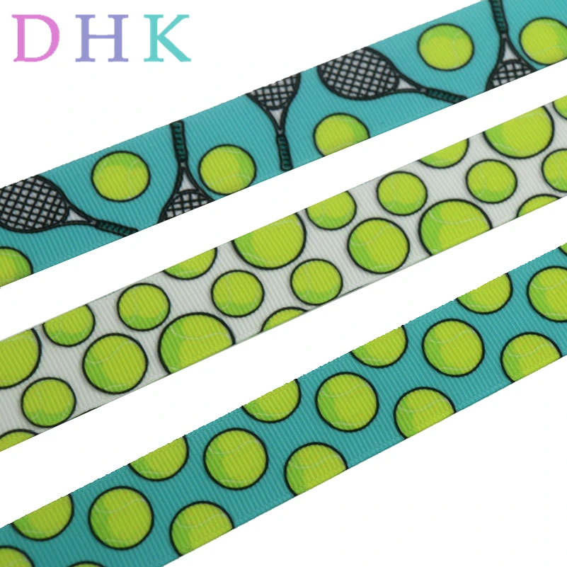 DHK 7/8 'ཆ ярдов теннисный мяч спортивный Печатный grosgrain ленточный аксессуар