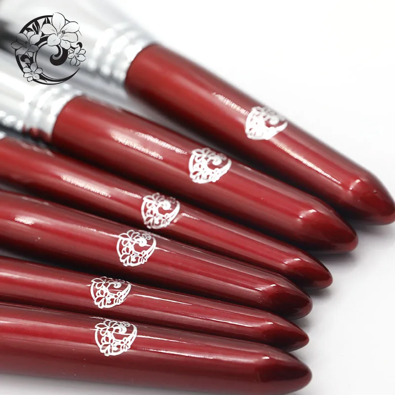 Набор кистей для макияжа из нейлона с деревянной ручкой 15 шт.|Аппликатор теней