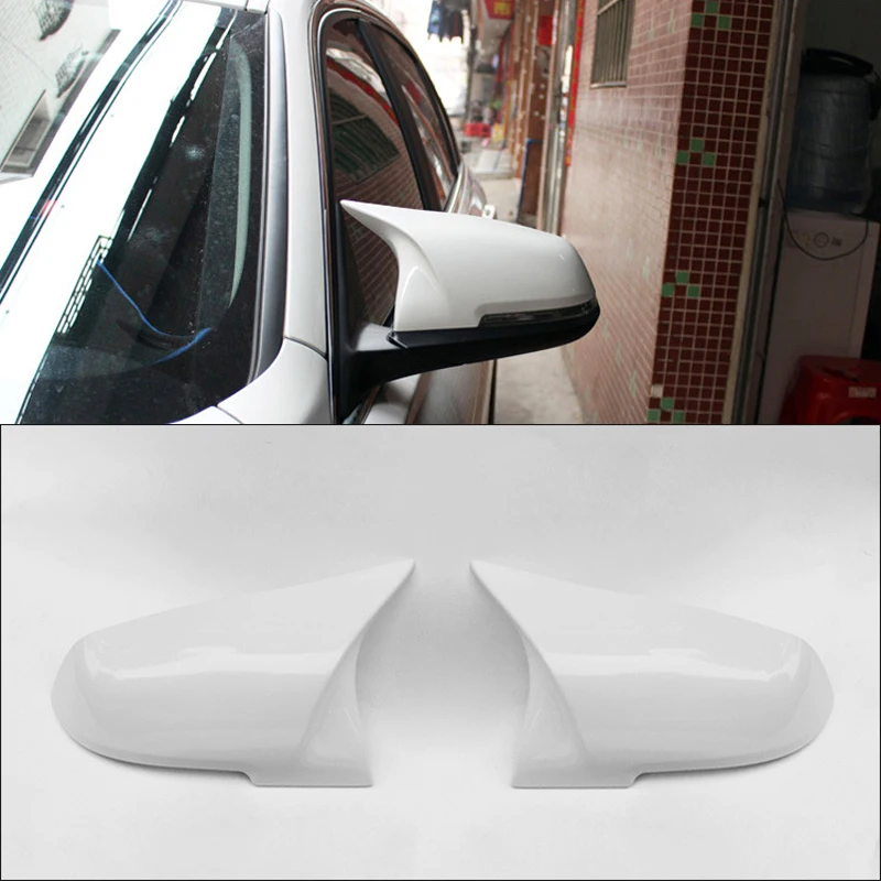 SRXTZM 2 шт. крышка зеркала заднего вида блеск для губ черный белый цвет зеркало