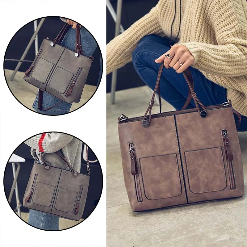 Новинка 2019 модная роскошная женская сумка из искусственной кожи Большая